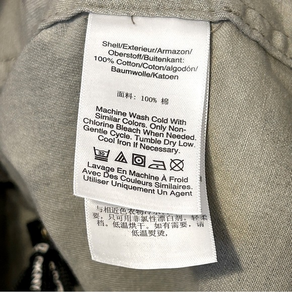 DKNY Jeans Camo Utility Denim Jacket (Rosemary I)2X Green 27”chest 32” long NWOT - Picture 7 of 7